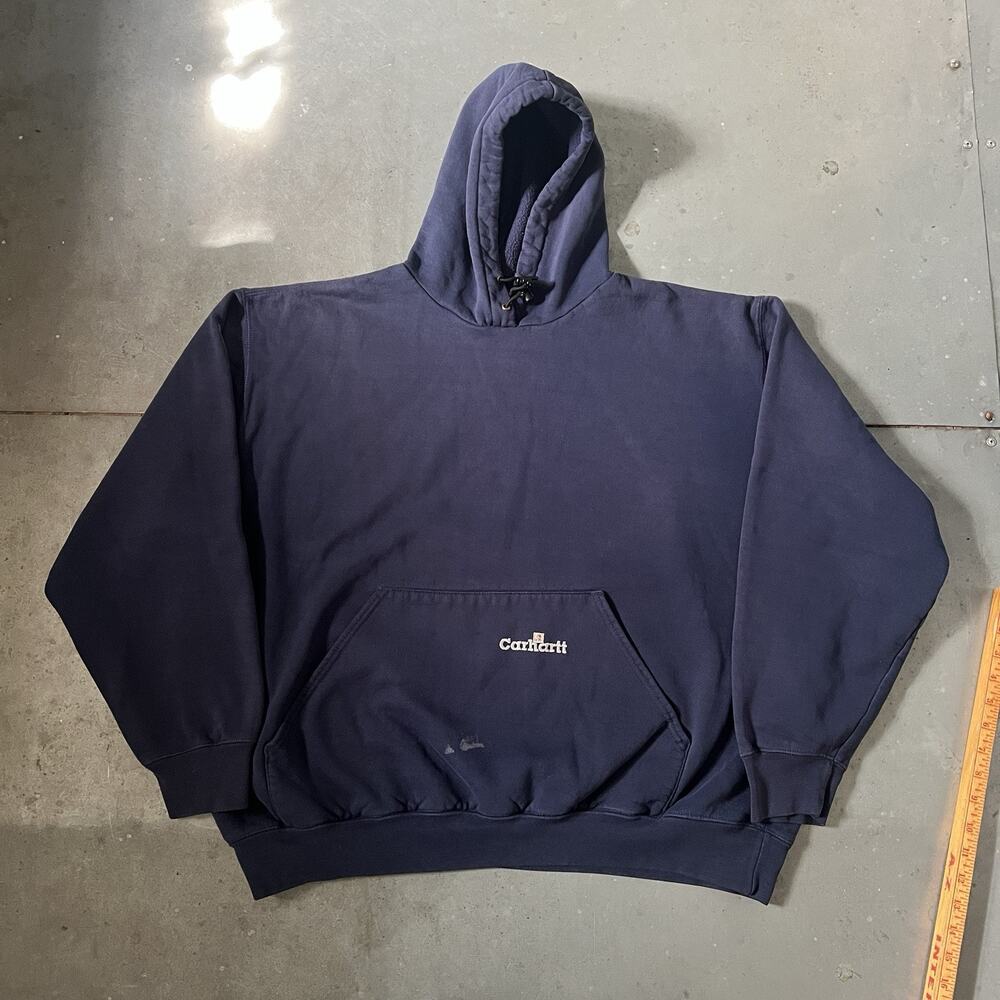 90s Carhartt Sunfaded Distressed Painter Heavyweight Hoodie